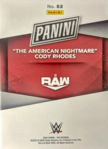 “The American Nightmare” Cody Rhodes trading card PW Catalog