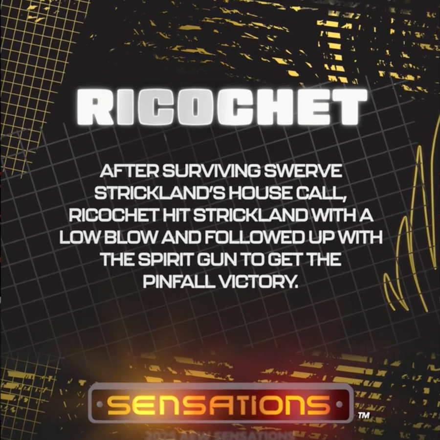 2/5/25 – Ricochet – Ricochet Outlasts Swerve Strickland at Dynamite for a Huge Win