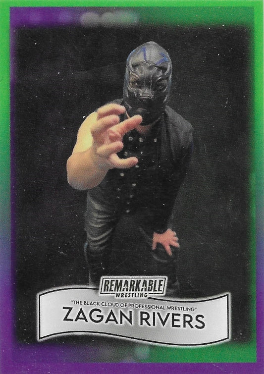 “The Black Cloud of Professional Wrestling” Zagan Rivers trading card PW Catalog