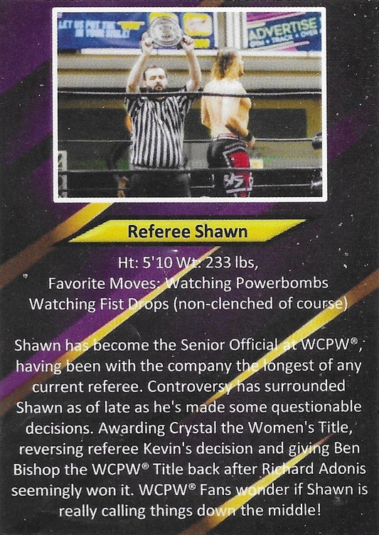 Referee Shawn trading card PW Catalog