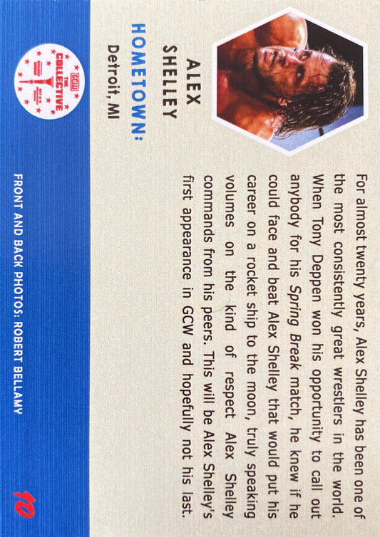 “Motor City Machine GUN” Alex Shelley trading card PW Catalog