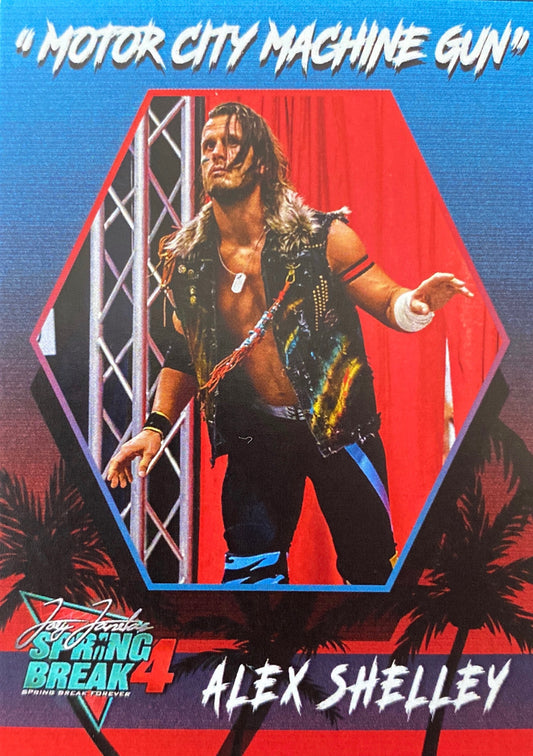 “Motor City Machine GUN” Alex Shelley trading card PW Catalog
