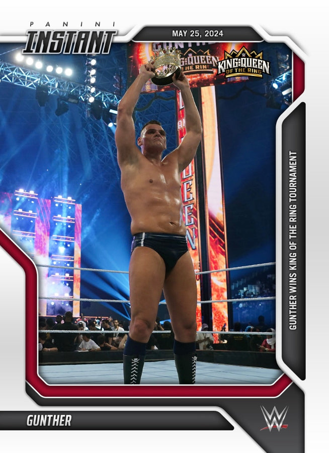 Gunther – Gunther Wins King of the Ring Tournament trading card PW Catalog