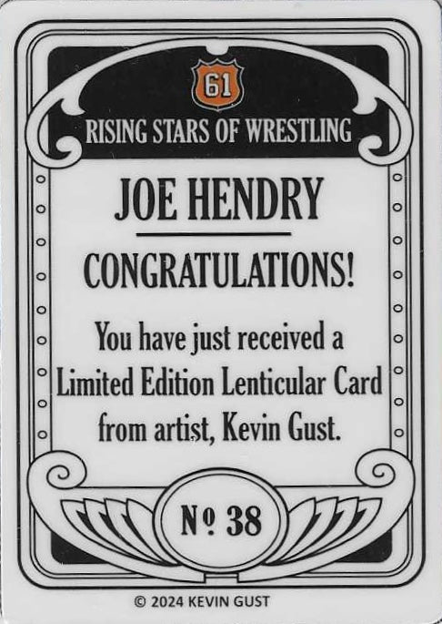 JOE Hendry trading card PW Catalog