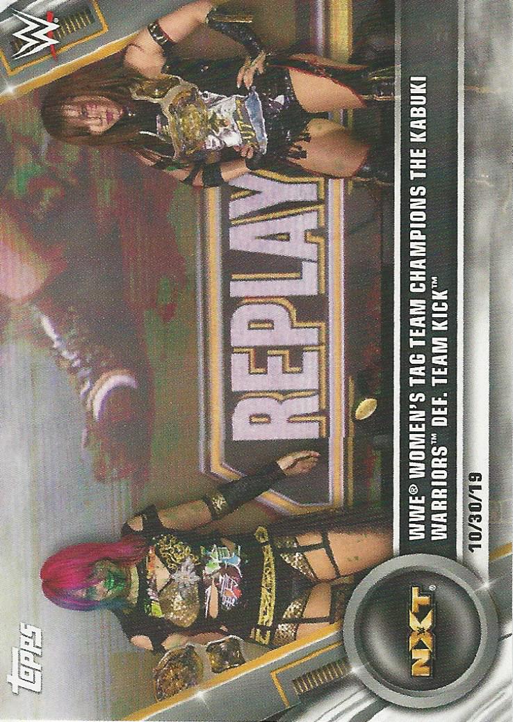 WWE Topps Women Division 2020 Asuka and Kairi Sane #100