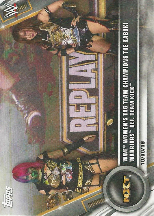 WWE Topps Women Division 2020 Asuka and Kairi Sane #100