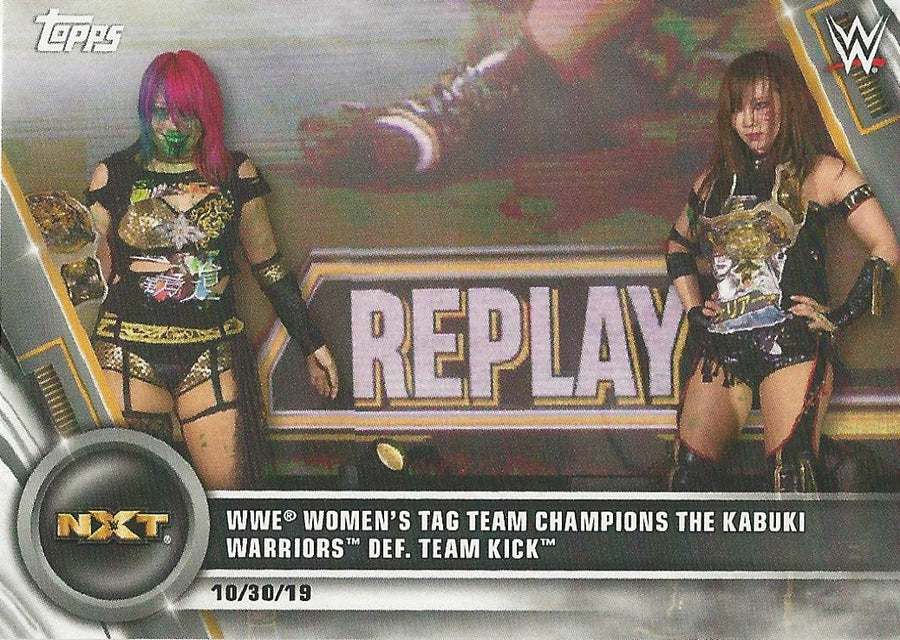 WWE Topps Women Division 2020 Asuka and Kairi Sane #100