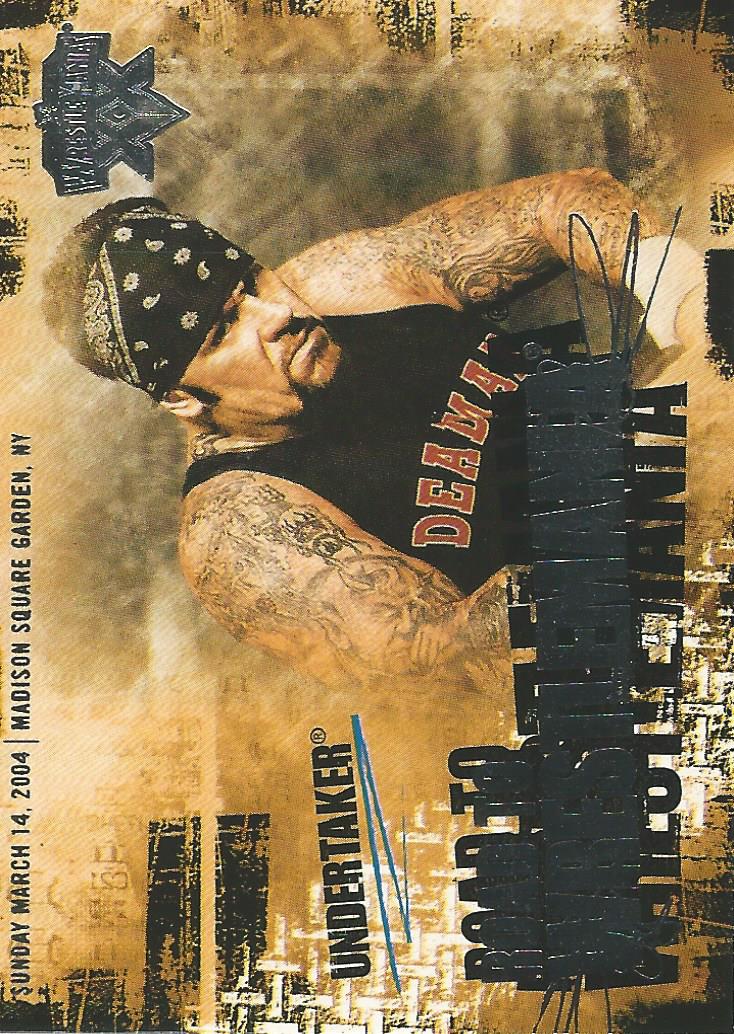 WWE Fleer Wrestlemania XX 2004 Undertaker RW 5 of 10 trading card PW Catalog