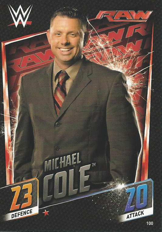 WWE Topps Slam Attax 2015 Then Now Forever Michael Cole #100