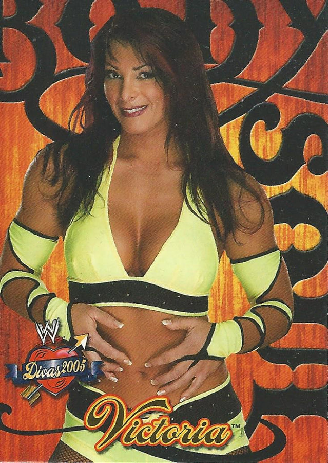 WWE Fleer Divas 2005 Victoria BS 5 of 10 trading card PW Catalog