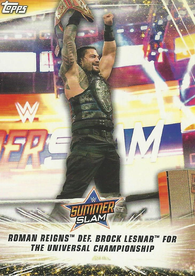 WWE Topps Summerslam 2019 Roman Reigns #100
