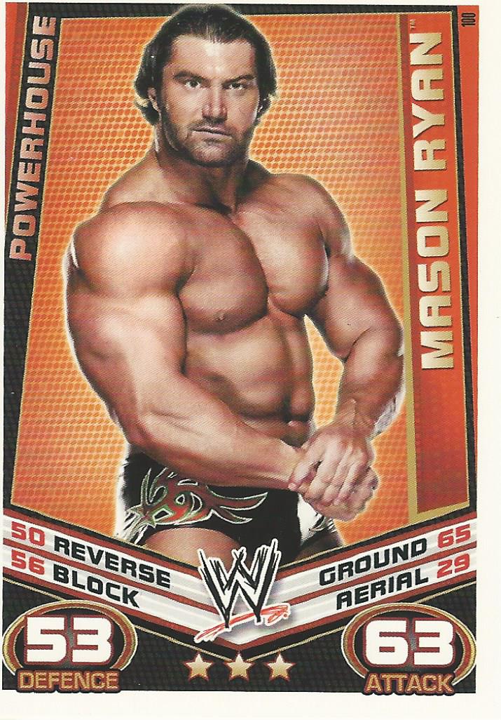 WWE Topps Slam Attax Rebellion 2012 Mason Ryan #100