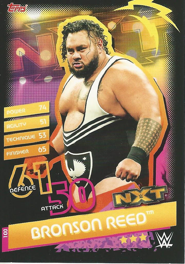 WWE Topps Slam Attax Reloaded 2020 Bronson Reed #100 NXT
