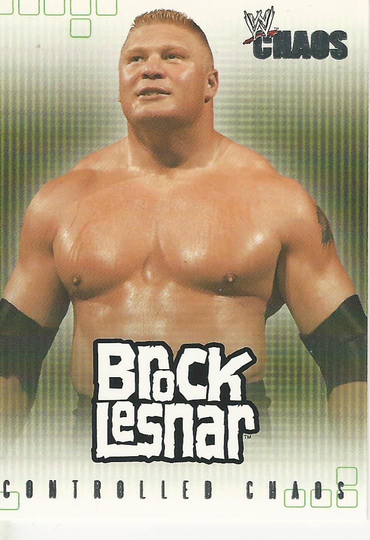 WWE Fleer Chaos 2004 Brock Lesnar CC 1 of 15 trading card PW Catalog