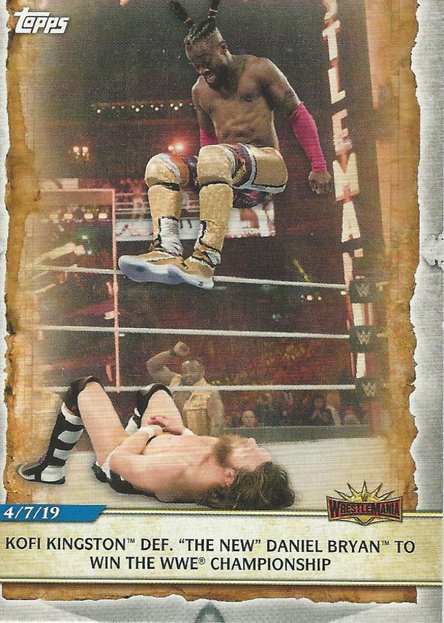 WWE Topps Road to Wrestlemania 2020 Kofi Kingston #100