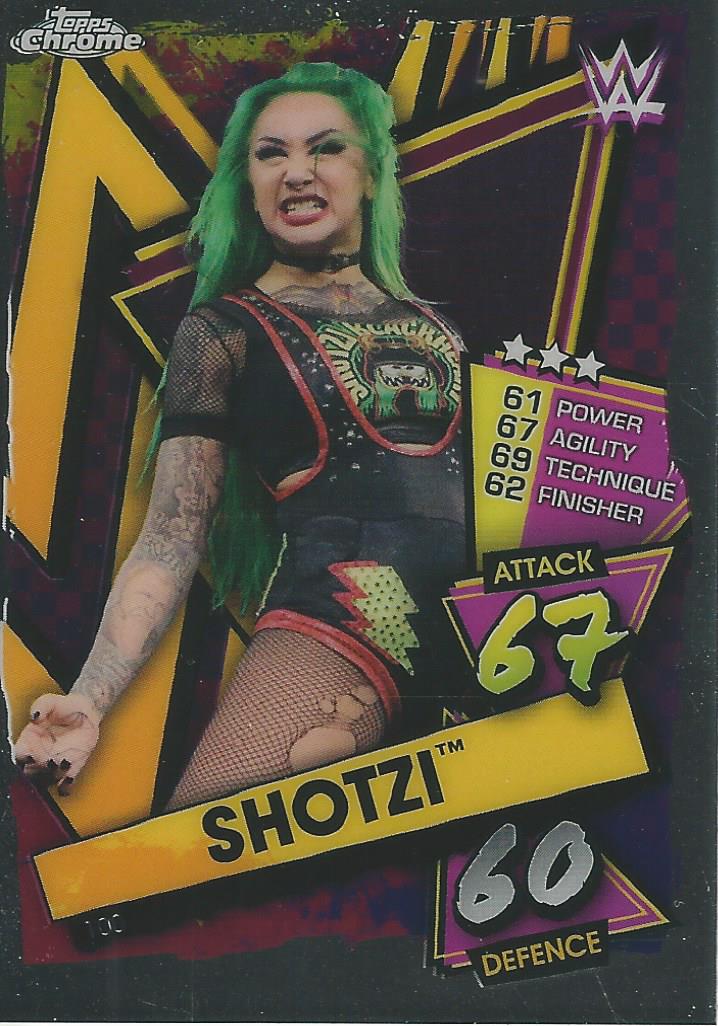WWE Topps Slam Attax Chrome 2021 Shotzi #100
