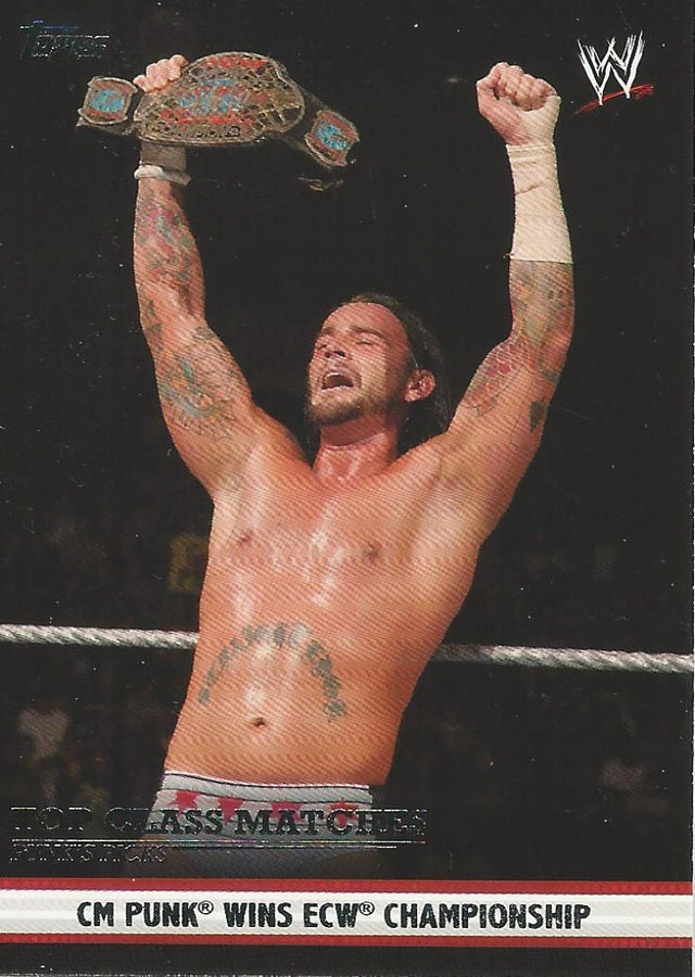 WWE Topps 2012 CM Punk 1 of 10 trading card PW Catalog
