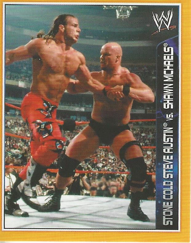 WWE Topps A-Z Sticker Collection 2014 Stone Cold vs Shawn Michaels #100
