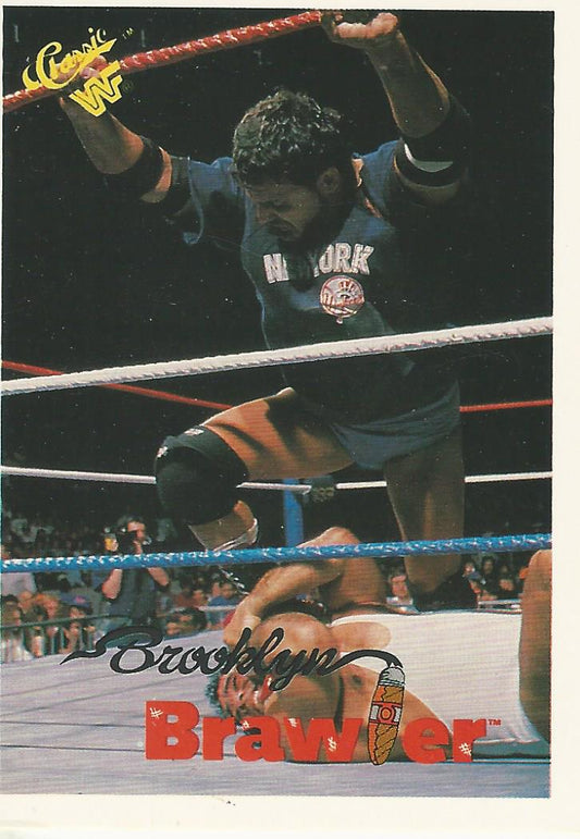 WWF Classic Trading Cards 1990 Brooklyn Brawler #100