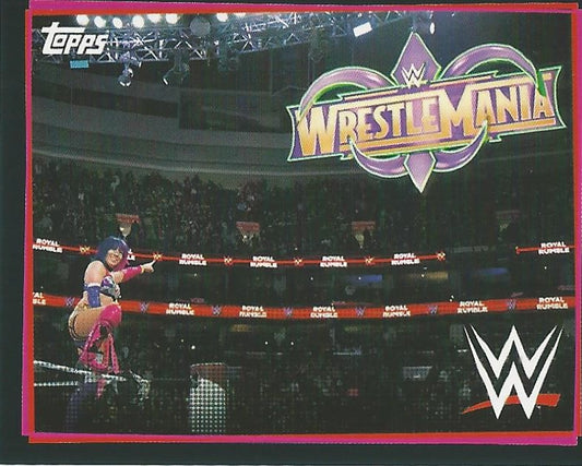 WWE Topps Road to WrestleMania Stickers 2021 Asuka #100