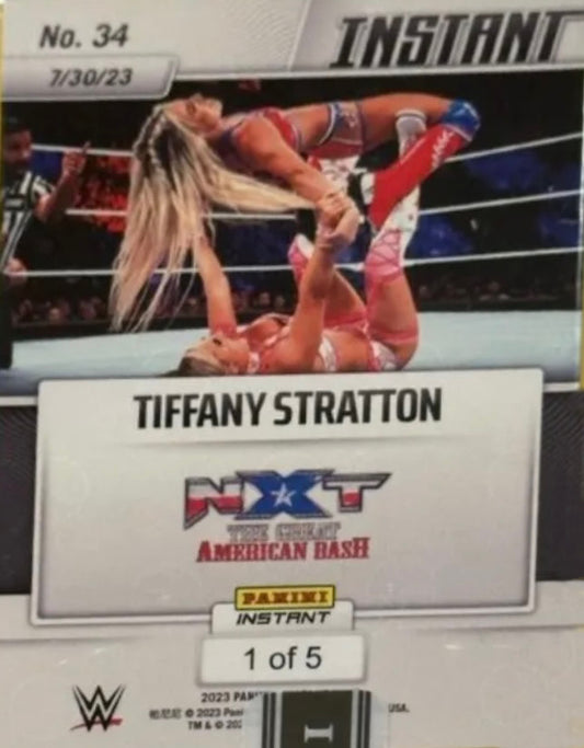 Tiffany Stratton – Tiffany Stratton Beats Thea Hail to Retain Women’s Championship trading card PW Catalog