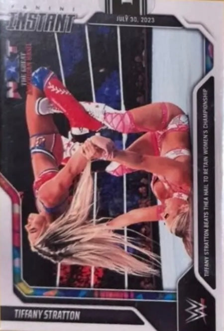 Tiffany Stratton – Tiffany Stratton Beats Thea Hail to Retain Women’s Championship trading card PW Catalog