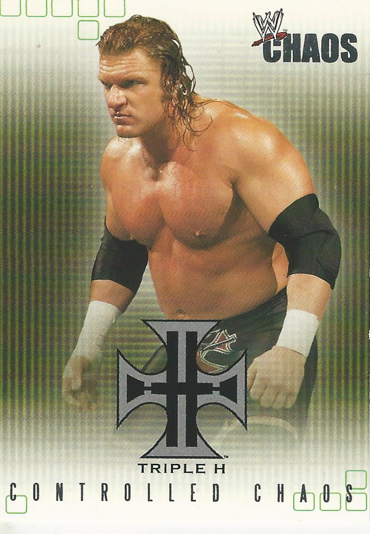 WWE Fleer Chaos 2004 Triple H CC 3 of 15 trading card PW Catalog