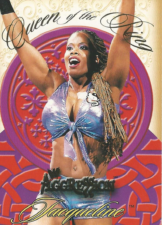 WWE Fleer Aggression 2003 Jacqueline Queen of the Ring 3 of 10 trading card PW Catalog