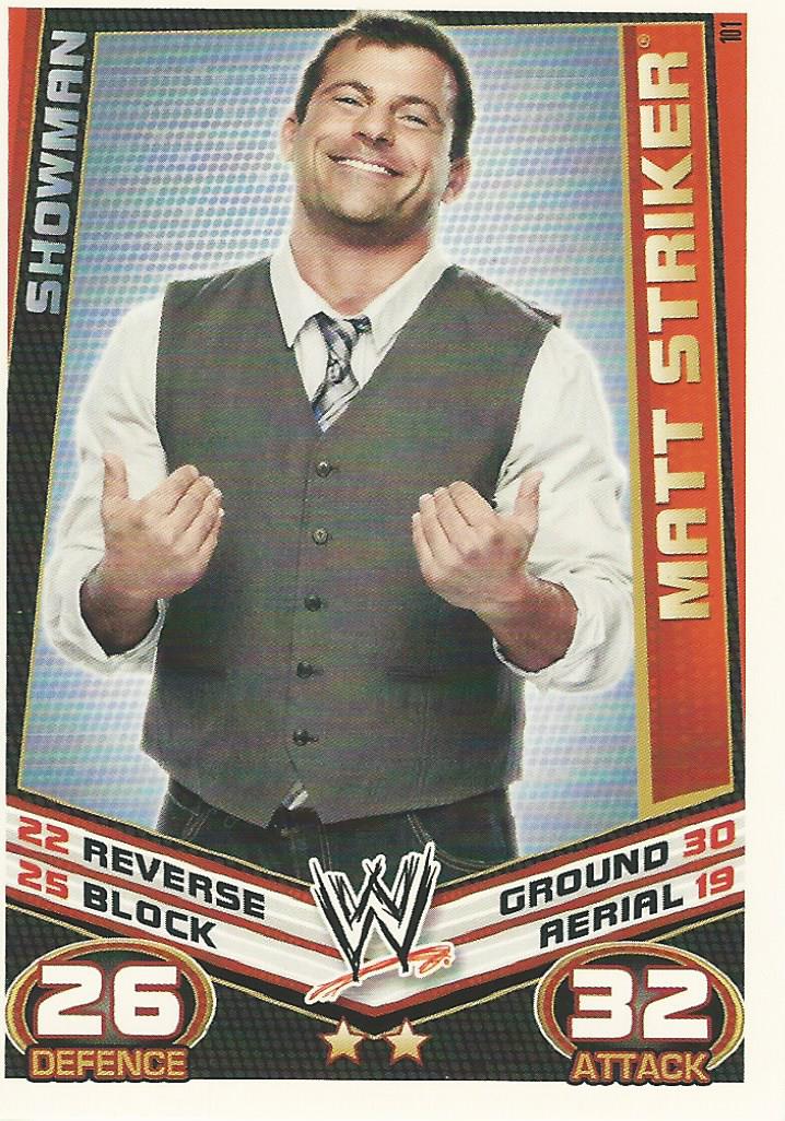 WWE Topps Slam Attax Rebellion 2012 Matt Striker #101