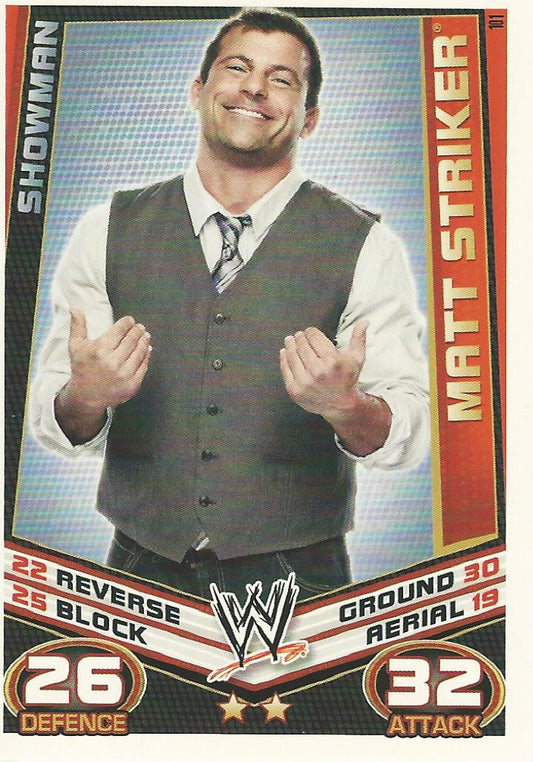 WWE Topps Slam Attax Rebellion 2012 Matt Striker #101