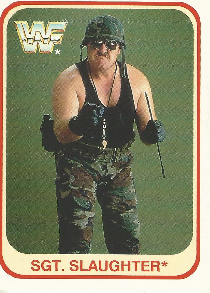 WWF Merlin 1991 Sgt Slaughter #101