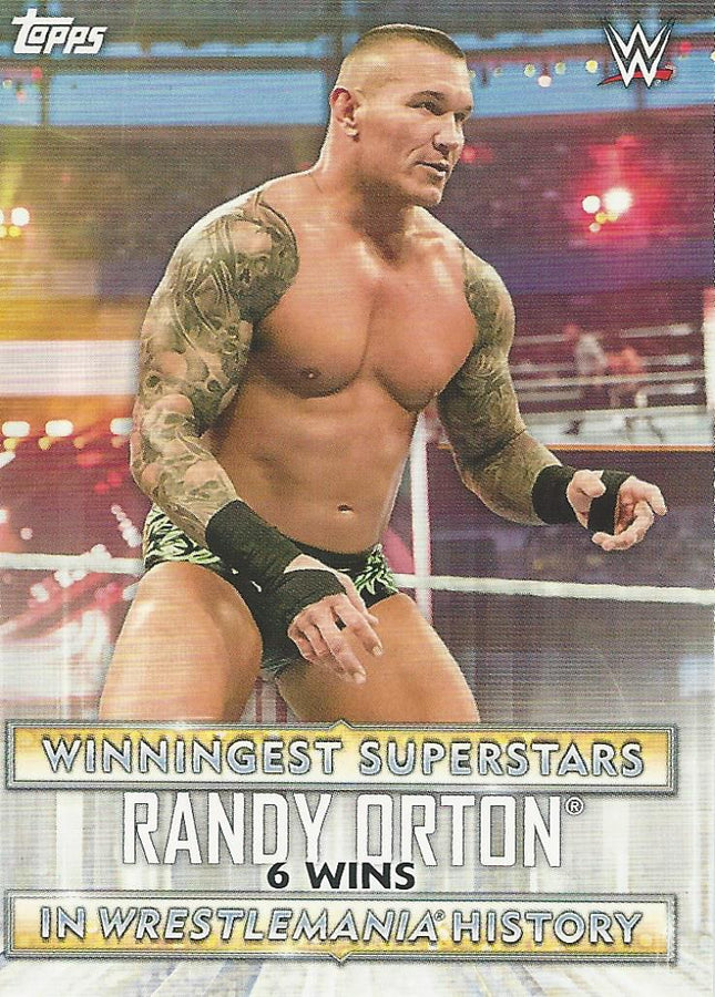 WWE Topps Road to Wrestlemania 2020 Randy Orton WS-1 trading card PW Catalog
