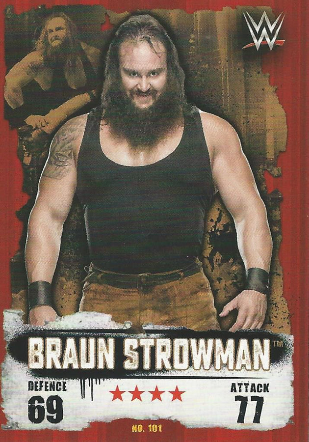 WWE Topps Slam Attax Takeover 2016 Braun Strowman #101
