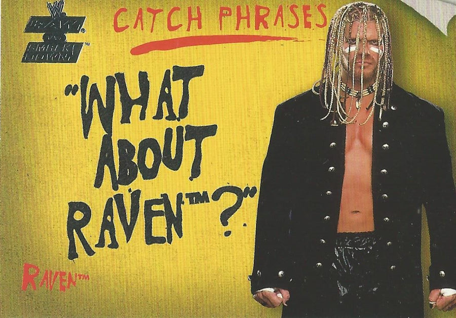WWE Fleer Raw vs. SmackDown 2002 Raven CP 6 of 15