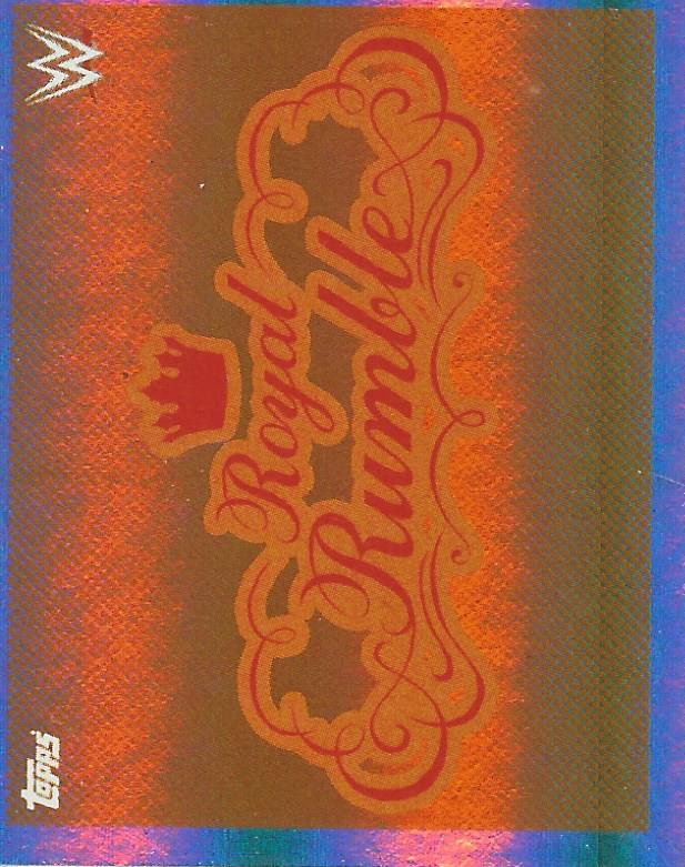 WWE Topps Road to Wrestlemania Stickers 2021 Royal Rumble Logo #101
