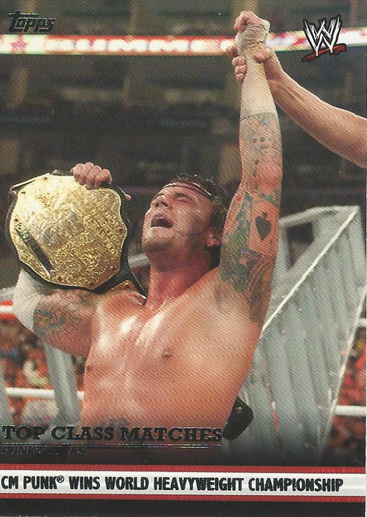 WWE Topps 2012 CM Punk 4 of 10 trading card PW Catalog