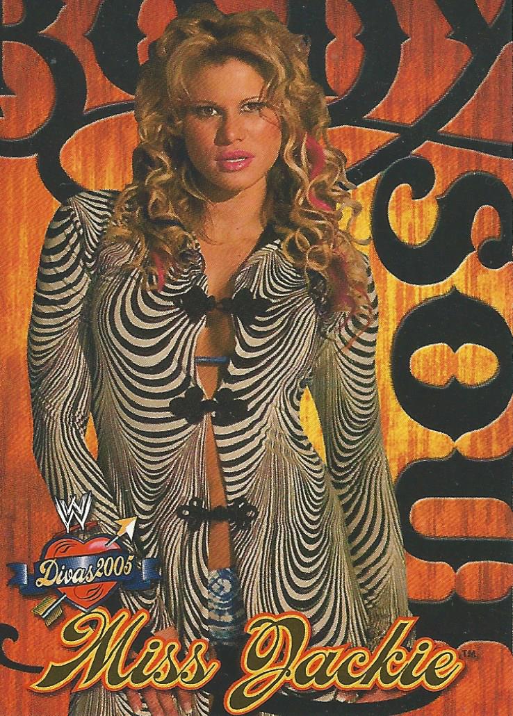WWE Fleer Divas 2005 Miss Jackie BS 6 of 10 trading card PW Catalog
