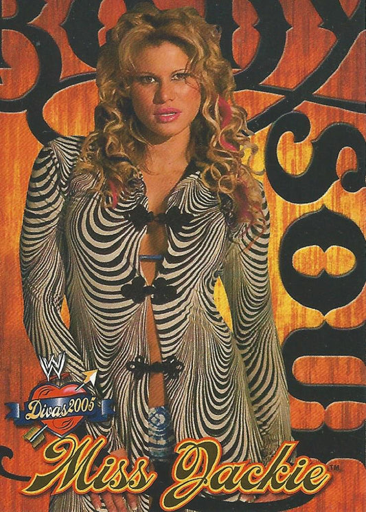 WWE Fleer Divas 2005 Miss Jackie BS 6 of 10 trading card PW Catalog