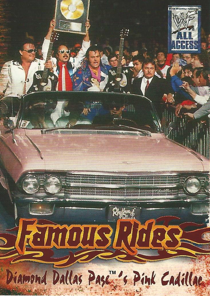 WWF Fleer All Access 2002 Famous Rides FR 1 of 12 trading card PW Catalog