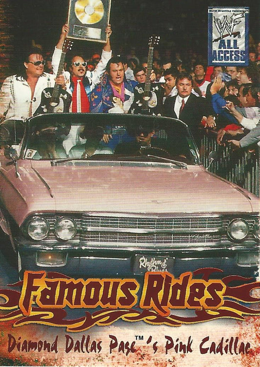 WWF Fleer All Access 2002 Famous Rides FR 1 of 12 trading card PW Catalog