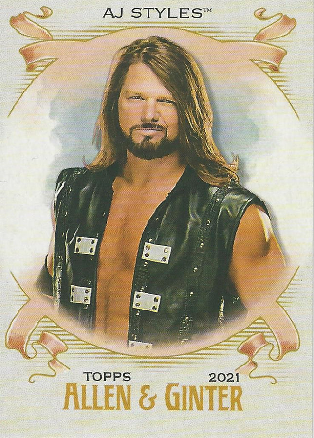 WWE Topps Heritage 2021 AJ Styles AG-1 trading card PW Catalog