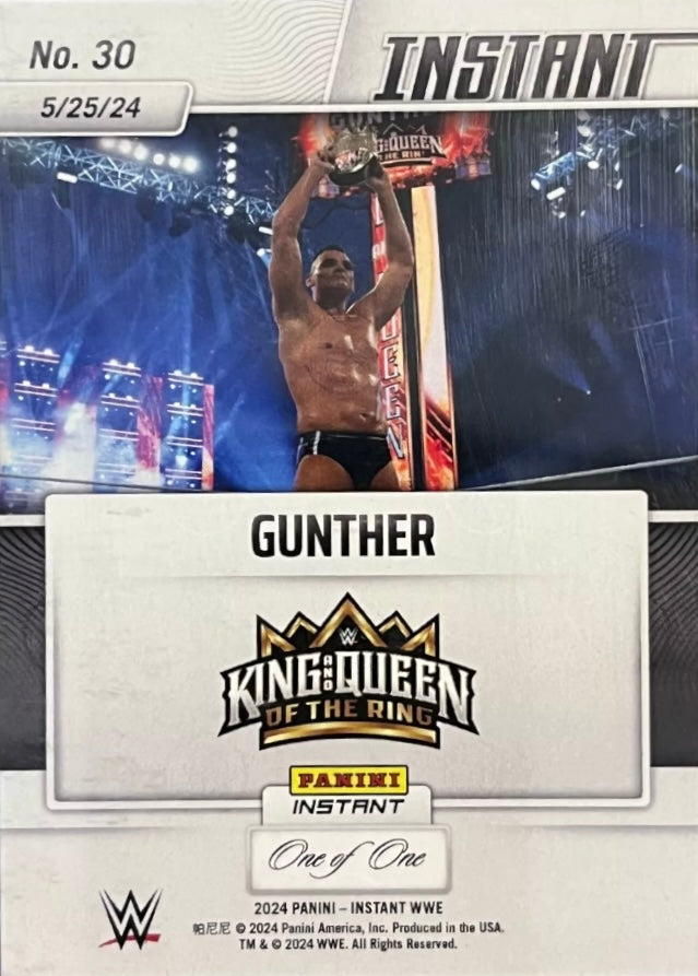 Gunther – Gunther Wins King of the Ring Tournament trading card PW Catalog