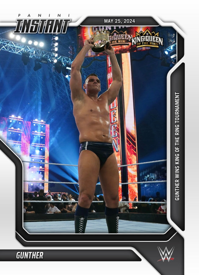 Gunther – Gunther Wins King of the Ring Tournament trading card PW Catalog