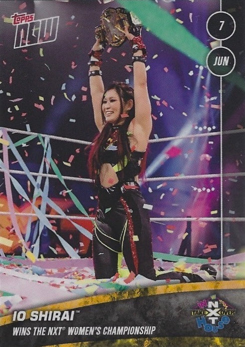 IO Shirai Wins the NXT Women’s Championship trading card PW Catalog