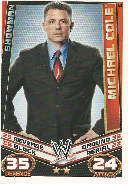 WWE Topps Slam Attax Rebellion 2012 Michael Cole #102