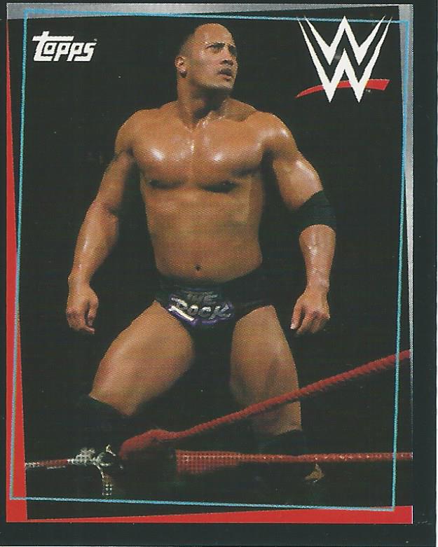 WWE Topps Road to Wrestlemania Stickers 2021 The Rock #102