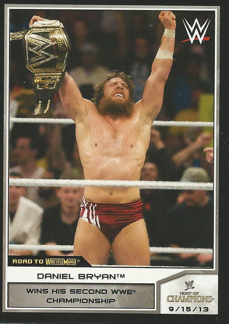 WWE Topps Road to Wrestlemania 2014 Daniel Bryan #42