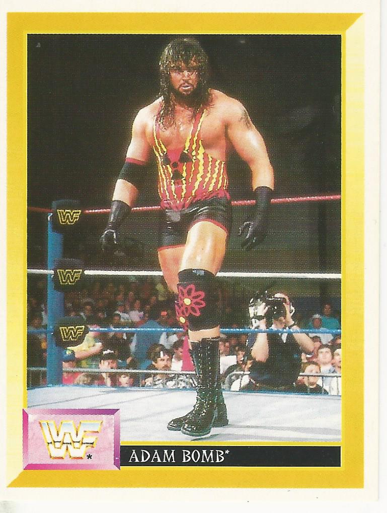 WWF Merlin Sticker 1994 Adam Bomb #102
