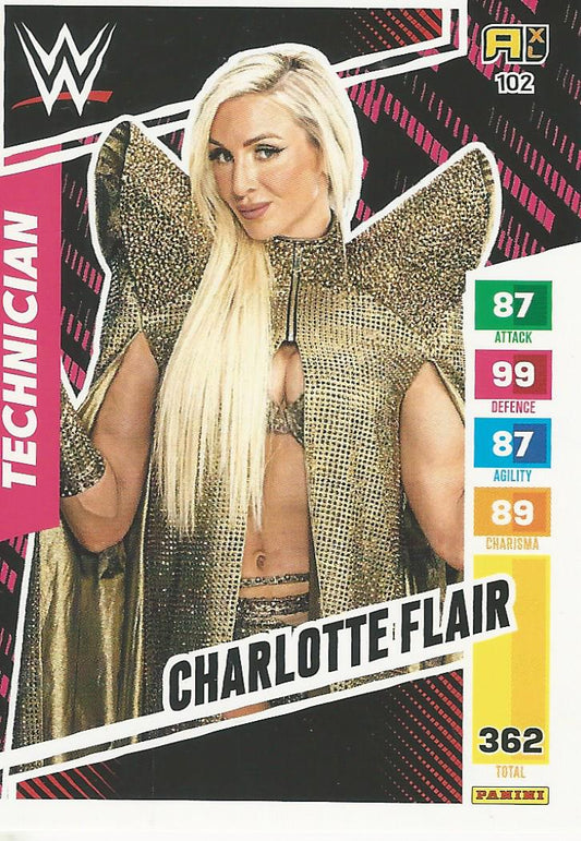 WWE Panini XL Adrenalyn 2024 Charlotte Flair #102