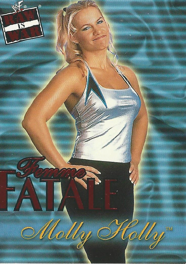 WWF Fleer Raw 2001 Molly Holly Femme Fatale 2 of 20 trading card PW Catalog
